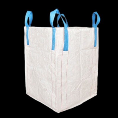 Túi số lượng lớn 43 × 43 × 39 '' Dệt Polypropylene Vòng màu xanh Túi PP FIBC Graphite